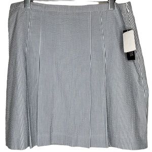 Uniform by John Paul Richard 100% Cotton Prep School Seersucker Lined Skirt 16